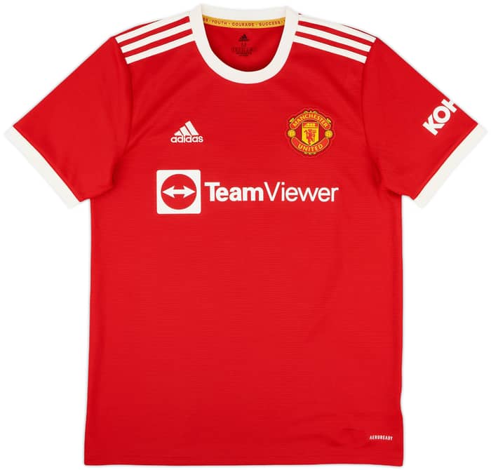 2021-22 Manchester United Home Shirt B.Fernandes #18 - 9/10 - (M)