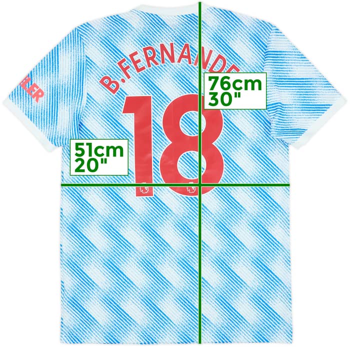 2021-22 Manchester United Away Shirt B.Fernandes #18 - 10/10 - (M)