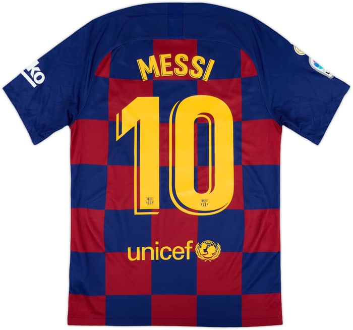2019-20 Barcelona Home Shirt Messi #10 - 9/10 - (S)