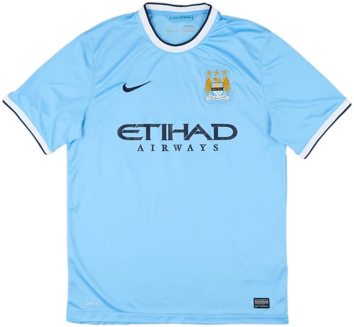 2013-14 Manchester City Home Shirt Silva #21 - 10/10 - (L)