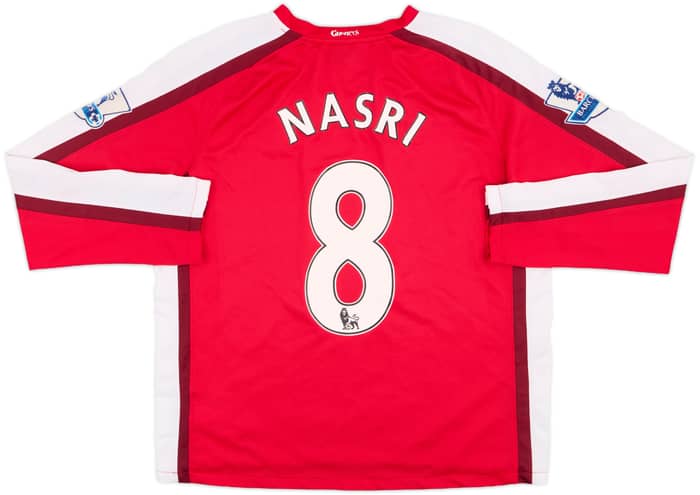 2008-10 Arsenal Home L/S Shirt Nasri #8 - 7/10 - (M)