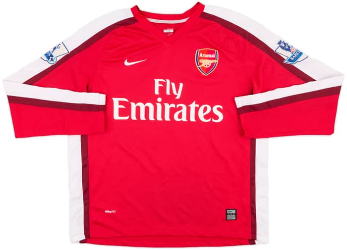 2008-10 Arsenal Home L/S Shirt Nasri #8 - 7/10 - (M)