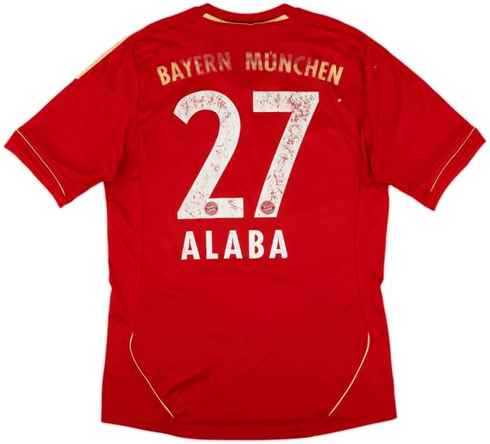 2011-13 Bayern Munich Home Shirt Alaba #27 - 4/10 - (M)