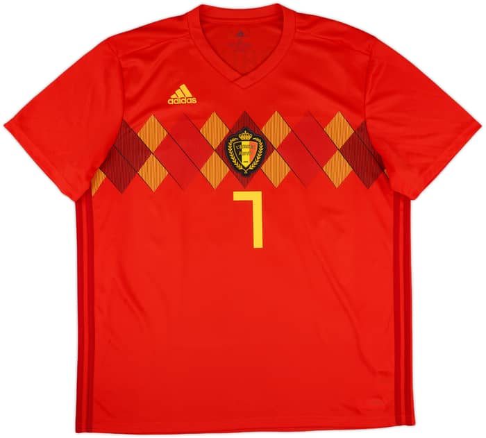 2018-19 Belgium Home Shirt De Bruyne #7 - 10/10 - (XL)