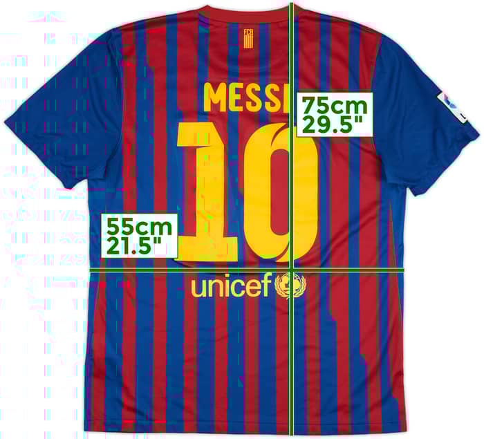 2011-12 Barcelona Home Shirt Messi #10 - 8/10 - (L)