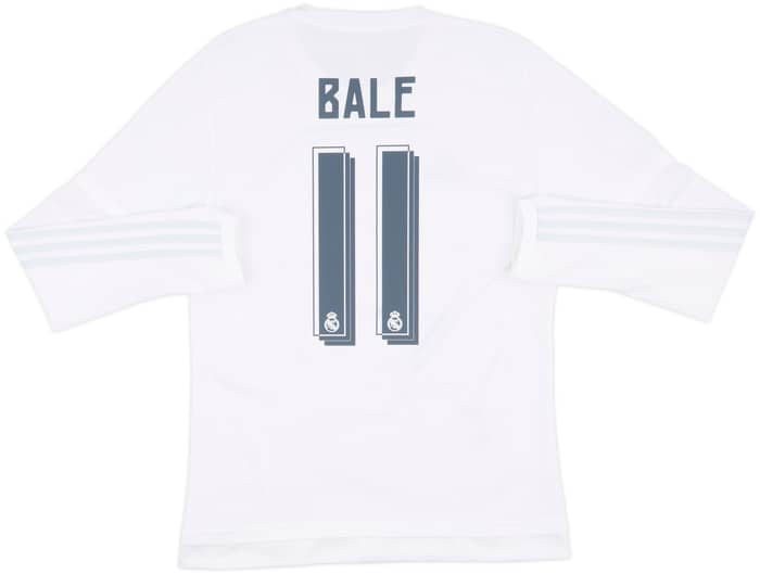 2015-16 Real Madrid Home L/S Shirt Bale #11 - 7/10 - (M)
