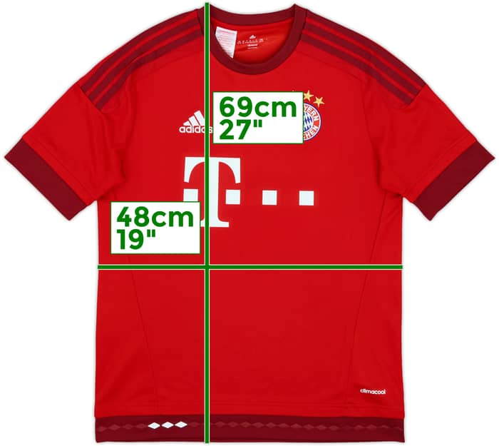 2015-16 Bayern Munich Home Shirt - 8/10 - (XL.Boys)