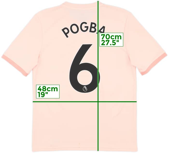 2018-19 Manchester United Away Shirt Pogba #6 - 8/10 - (XL.Boys)