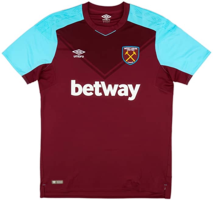 2017-18 West Ham Home Shirt Noble #16 - 10/10 - (XL)