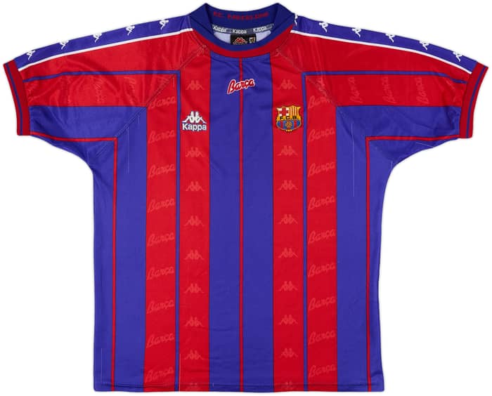 1997-98 Barcelona Home Shirt - 8/10 - (XL)