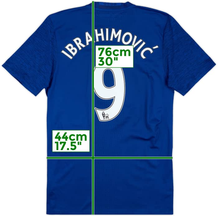 2016-17 Manchester United Authentic Away Shirt Ibrahimovic #9 - 8/10 - (M)