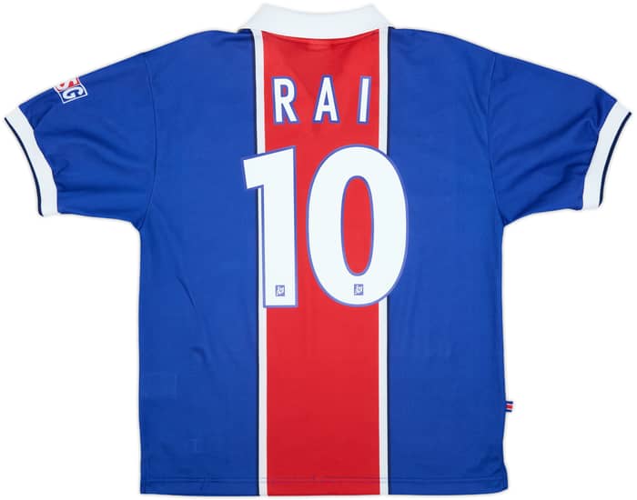 1997-98 Paris Saint-Germain Home Shirt Rai #10 - 9/10 - (M)