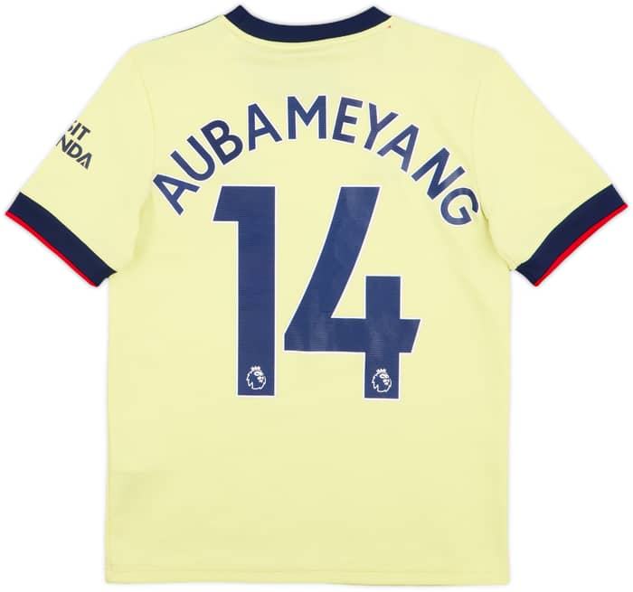 2021-22 Arsenal Away Shirt Aubameyang #14 - 9/10 - (M.Boys)