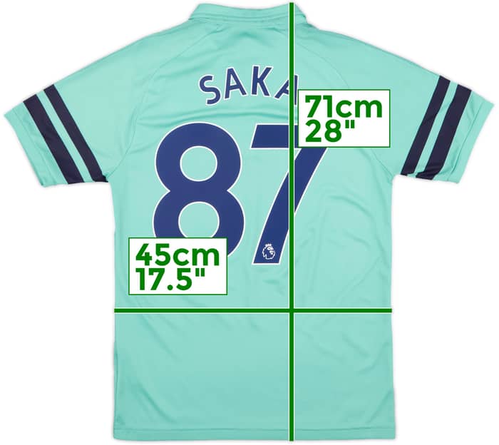 2018-19 Arsenal Third Shirt Saka #87 - 8/10 - (S)