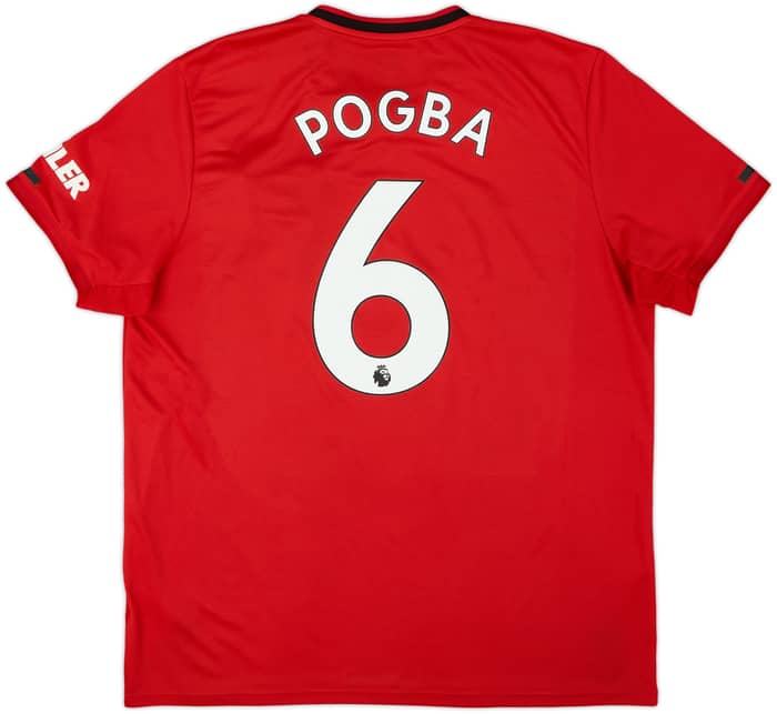 2019-20 Manchester United Home Shirt Pogba #6 - 8/10 - (XL)