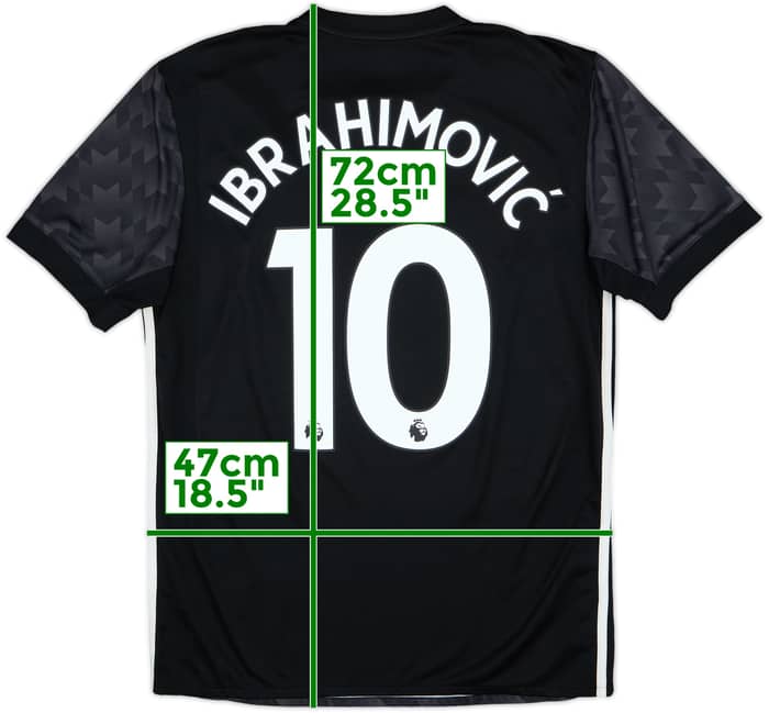 2017-18 Manchester United Away Shirt Ibrahimovic #10 - 6/10 - (M)