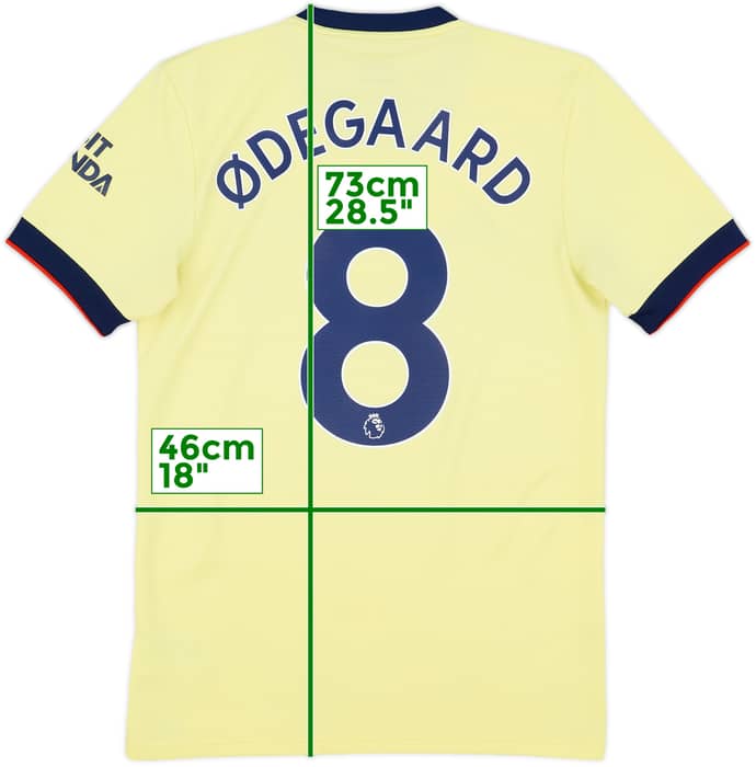 2021-22 Arsenal Away Shirt Odegaard #8 - 7/10 - (S)