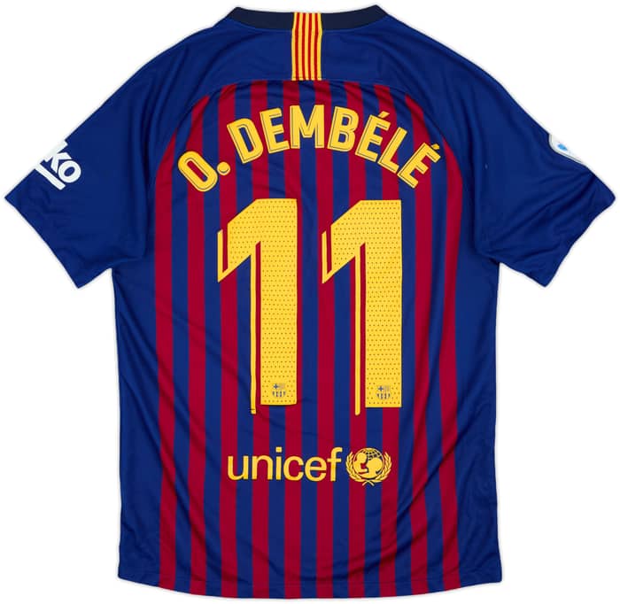 2018-19 Barcelona Home Shirt Dembele #11 - 5/10 - (S)