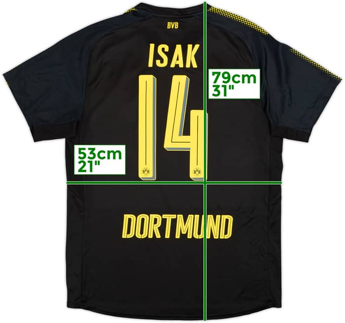 2017-18 Borussia Dortmund Away Shirt Isak #14 - 8/10 - (L)