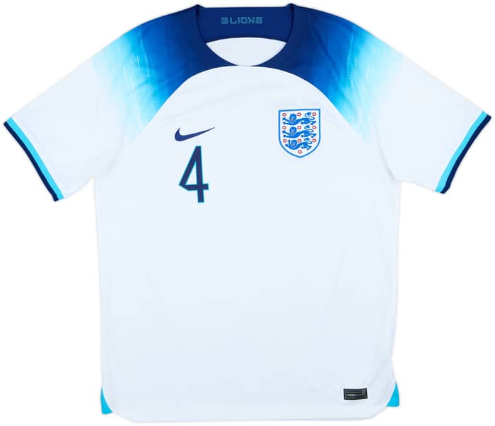 2022-23 England Home Shirt Rice #4 - 10/10 - (L)