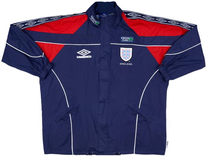 1998-00 England Umbro Hooded Rain Jacket - 8/10 - (L)