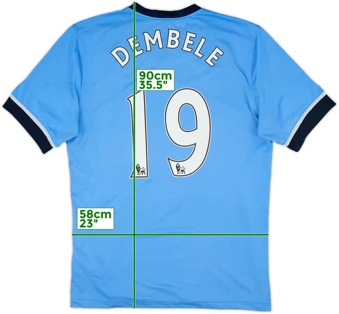 Camiseta de visitante del Tottenham 2015-16 Dembele #19 - 6/10 - (L)