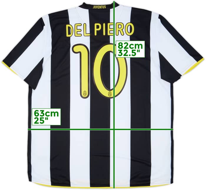 2008-09 Juventus Home Shirt Del Piero #10 (XXL)