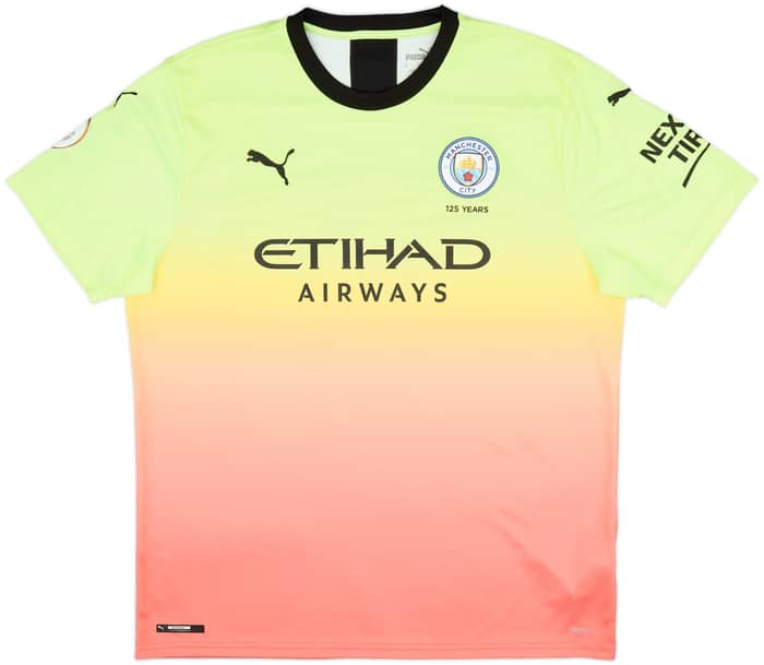 2019-20 Manchester City Third Shirt Kun Aguero #10 - 9/10 - (XL)