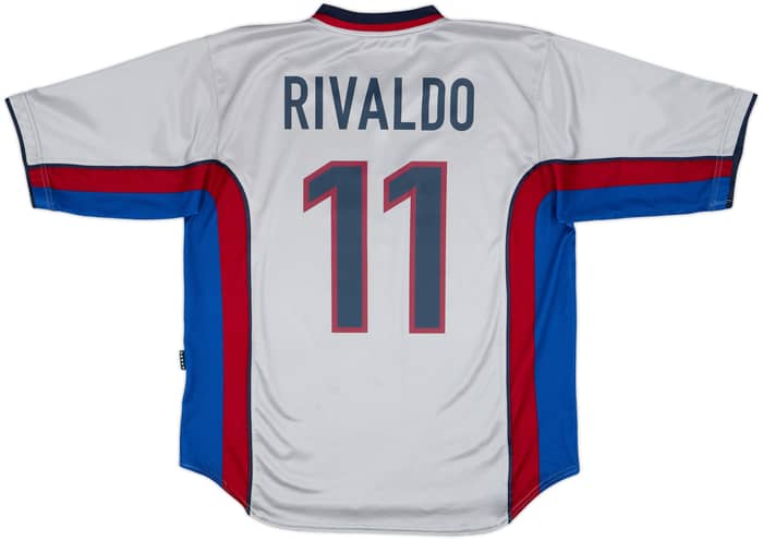 1998-01 Barcelona Away Shirt Rivaldo #11 - 8/10 - (L)