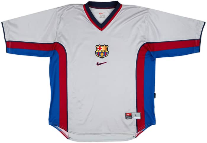 1998-01 Barcelona Away Shirt Rivaldo #11 - 8/10 - (L)