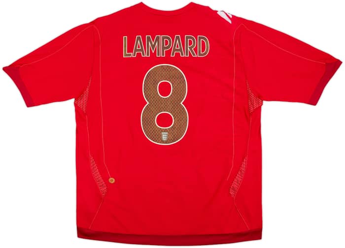 2006-08 England Away Shirt Lampard #8 - 7/10 - (XL)