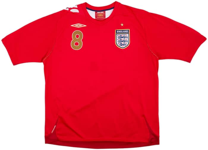 2006-08 England Away Shirt Lampard #8 - 7/10 - (XL)