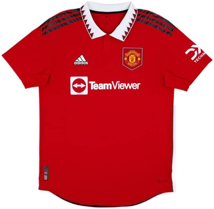 2022-23 Manchester United Authentic Home Shirt Ronaldo #7 - 9/10 - (L)