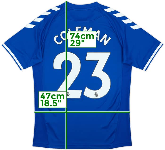 2021-22 Everton Home Shirt Coleman #23 - 9/10 - (M)