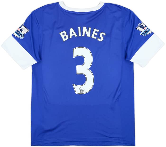 2012-13 Everton Home Shirt Baines #3 - 7/10 - (M)
