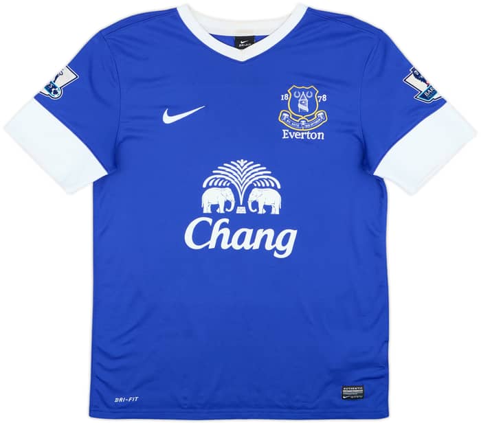 2012-13 Everton Home Shirt Baines #3 - 7/10 - (M)