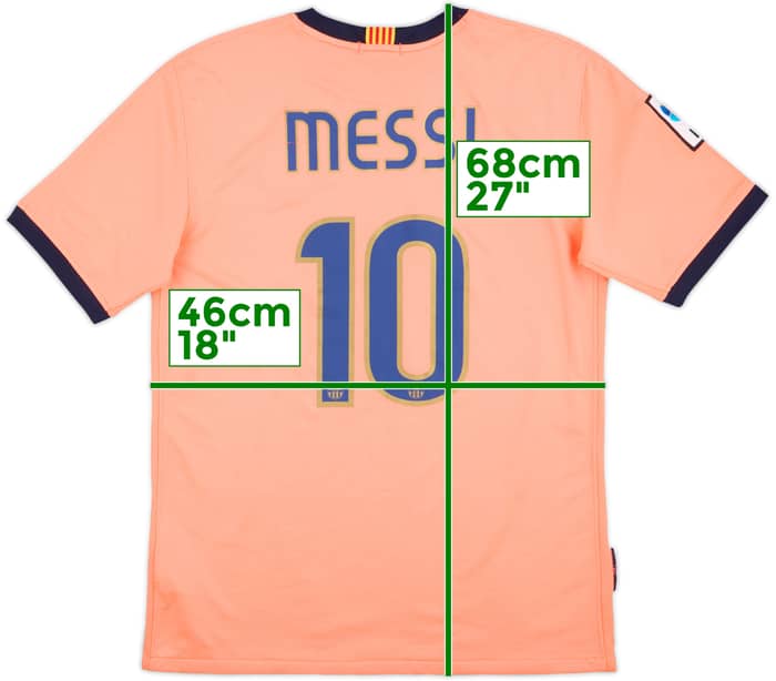 2009-10 Barcelona Away Shirt Messi #10 - 7/10 - (XL.Boys)