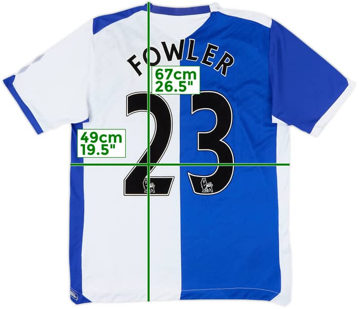 2008-09 Blackburn Home Shirt Fowler #23 - 7/10 - (L)