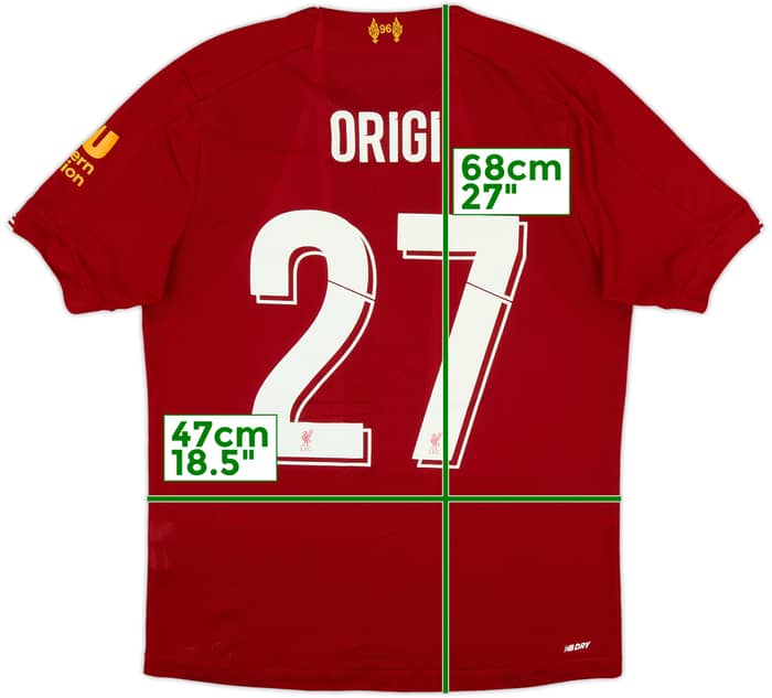 2019-20 Liverpool Home Shirt Origi #27 - 4/10 - (S)