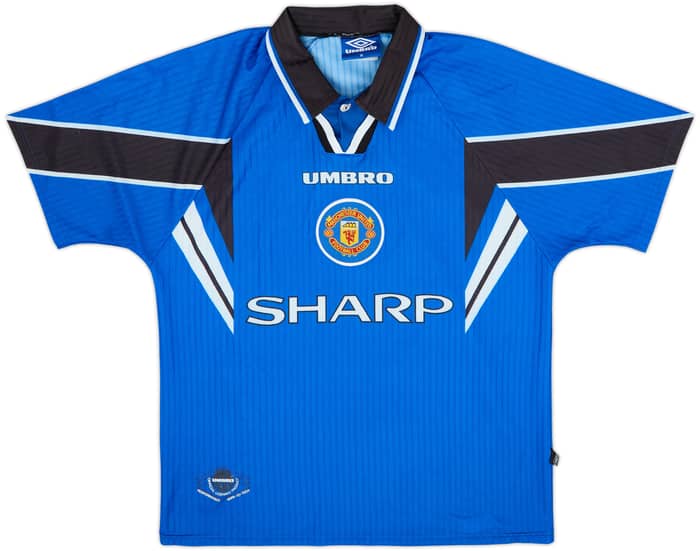 1996-98 Manchester United Third Shirt Cantona #7 - 8/10 - (M)