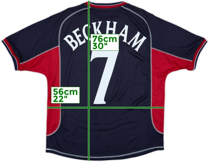 2000-01 Manchester United Third Shirt Beckham #7 - 9/10 - (L)