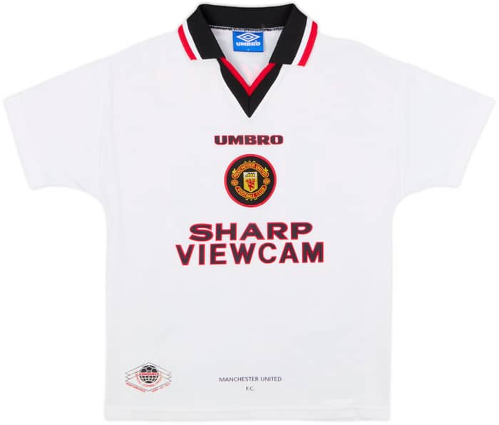 1996-97 Manchester United Away Shirt Beckham #10 - 8/10 - (Y)