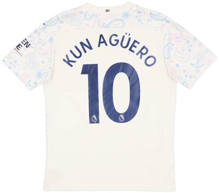 2020-21 Manchester City Third Shirt Kun Aguero #10 - 7/10 - (M)