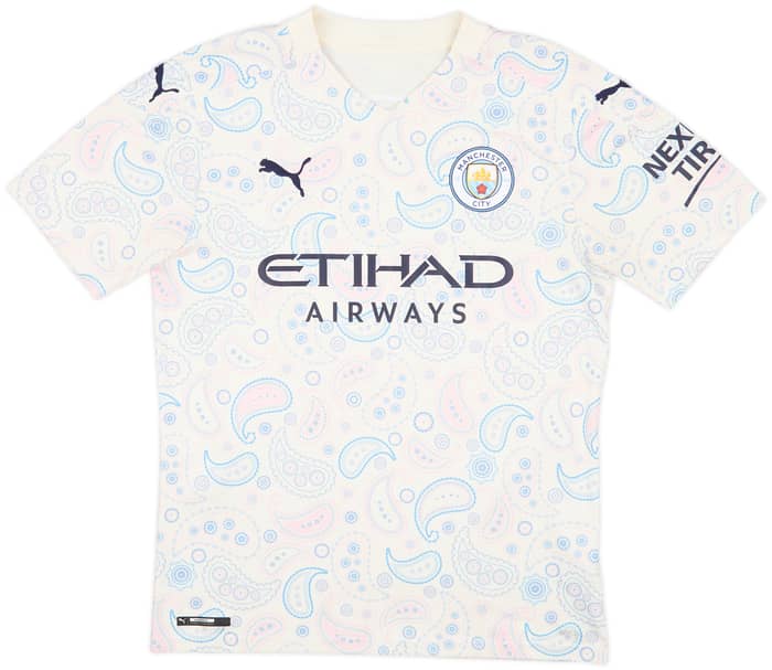 2020-21 Manchester City Third Shirt Kun Aguero #10 - 7/10 - (M)