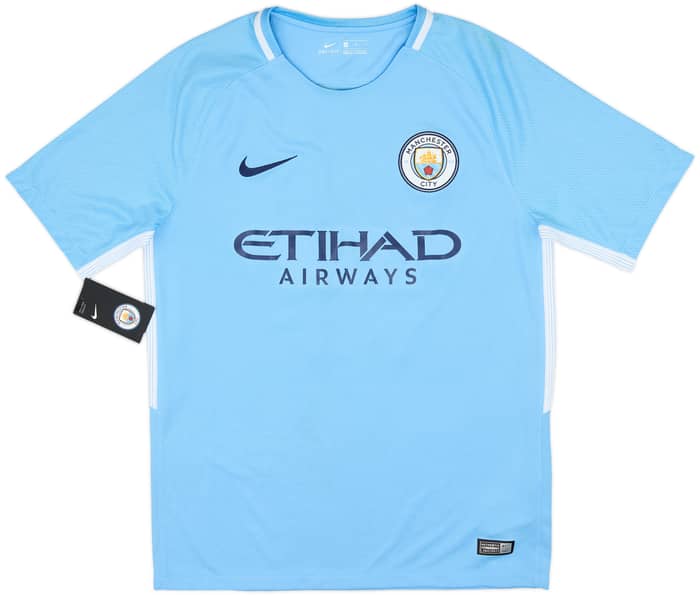 2017-18 Manchester City Signed Home Shirt Sane #19 (M)