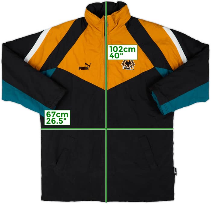 1998-00 Wolves Puma Padded Bench Coat - 9/10 - (XL)