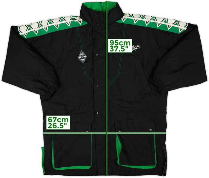 1996-97 Borussia Monchengladbach Reebok Padded Jacket - 6/10 - (XL)