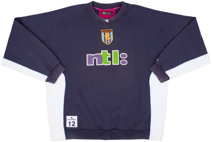 2000-01 Aston Villa Player Issue Diadora Sweat Top #12 - 7/10 - (XL)