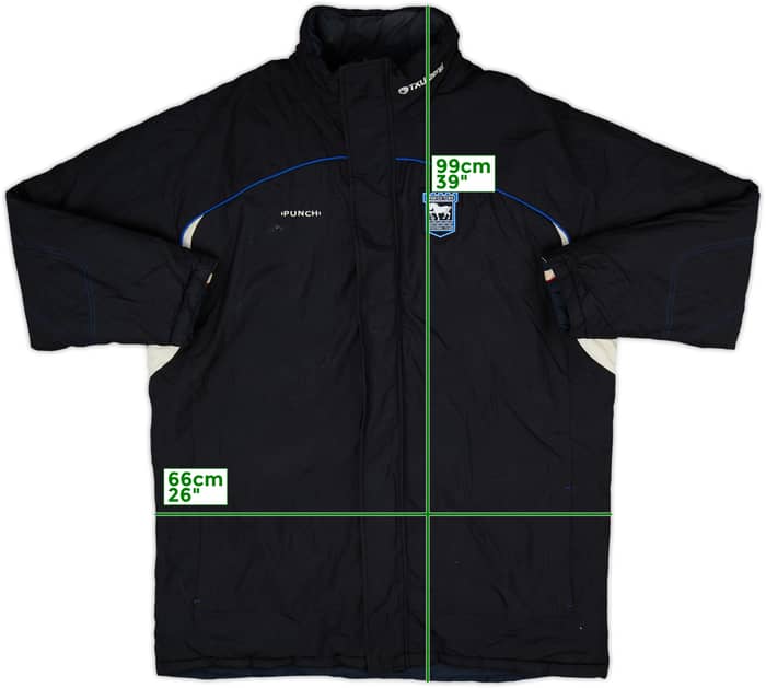 2001-02 Ipswich Punch Reversible Padded Bench Coat - 7/10 - (L)