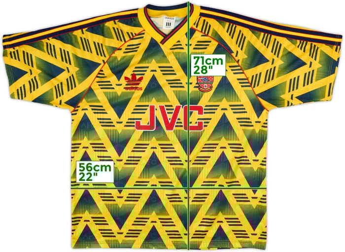1991-93 Arsenal Away Shirt - 8/10 - (L)